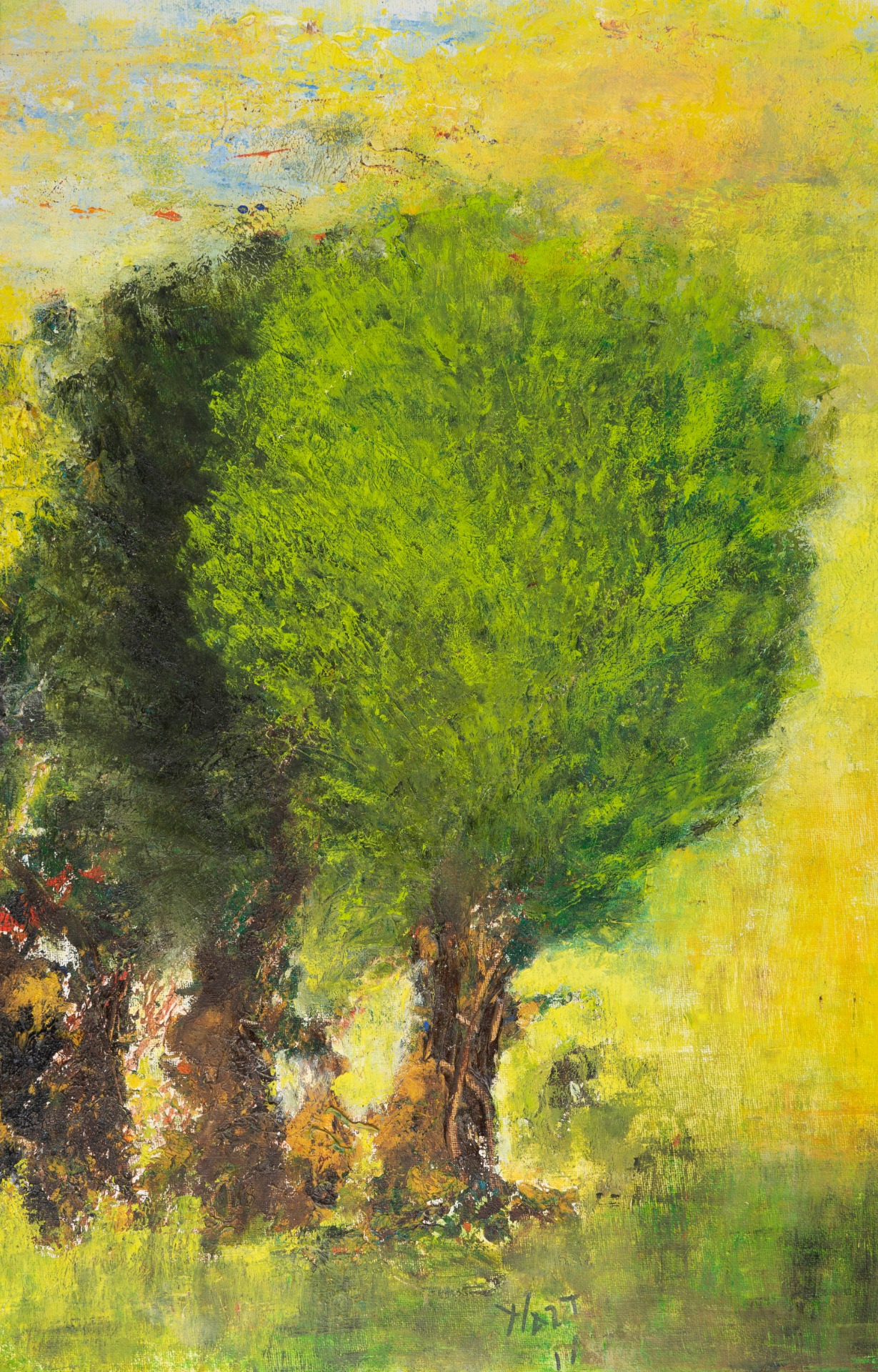 "Bajo el fresco verde" 44x28,5 cm. ©MART II